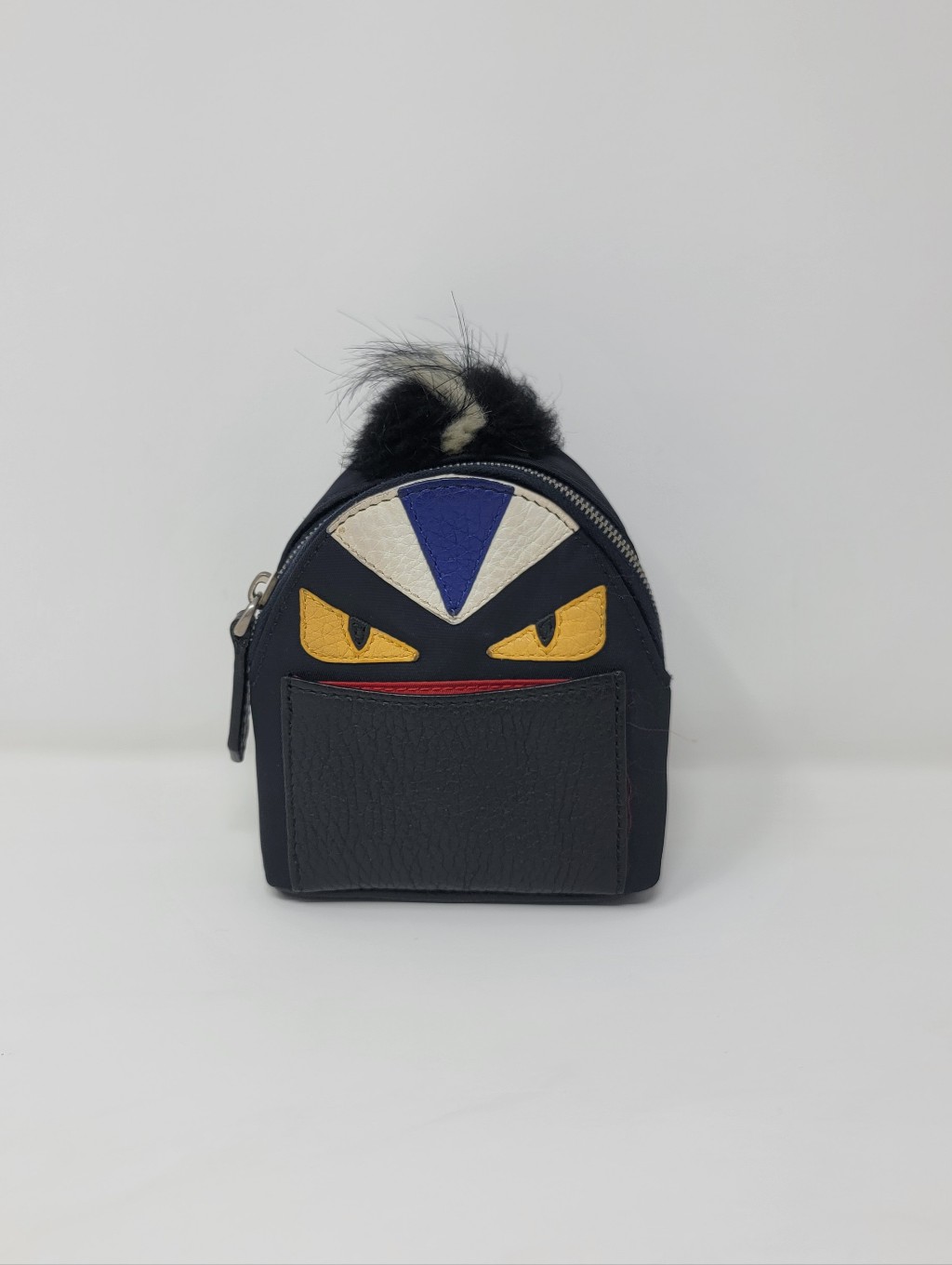 Fendi Nylon Cuoio Romano Mini Backpack Charm